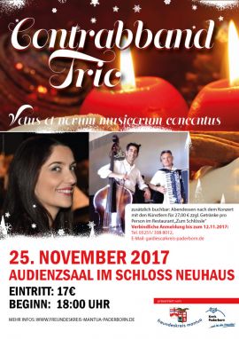 Das ContrabbandTrio: Luigi Correnti, Mario Milani und Laura Rapizza (Foto: ContrabbandTrio)